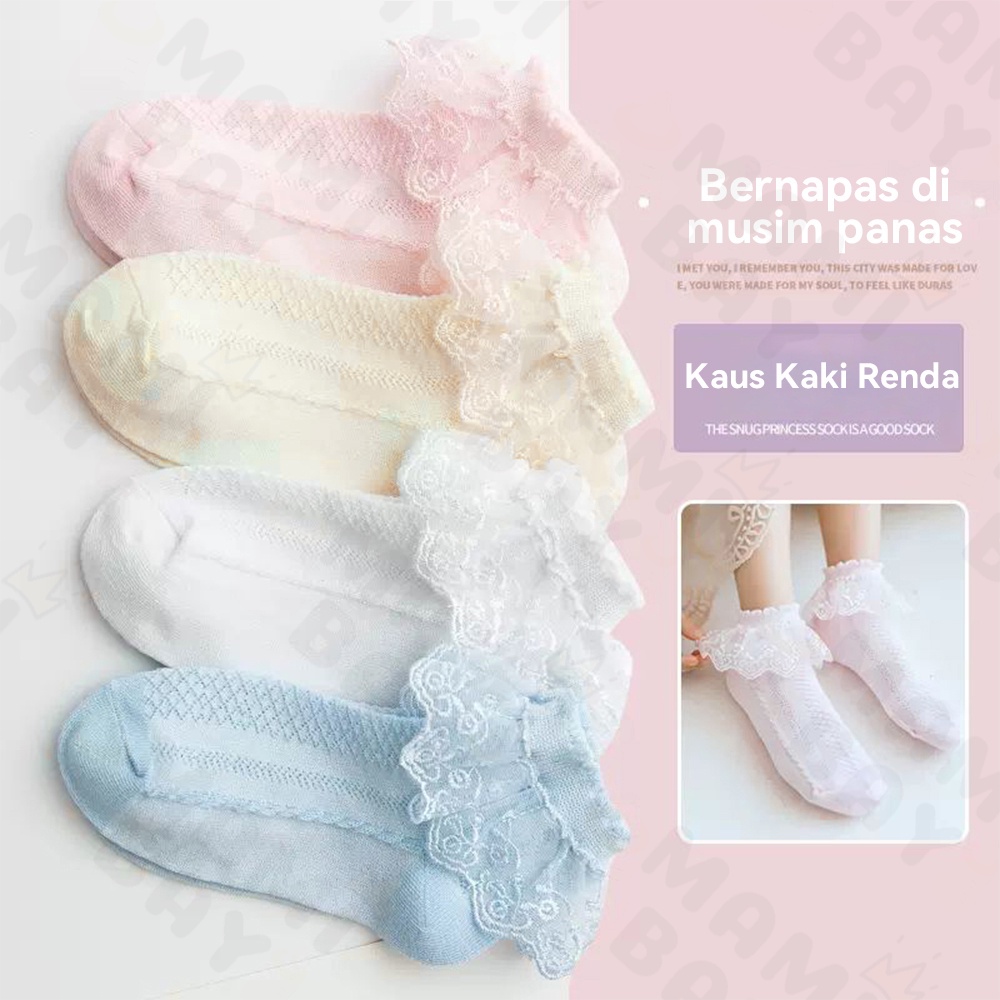 OKEYI kaos kaki renda anak bayi perempuan kaus kaki anak import untuk 1-15tahun