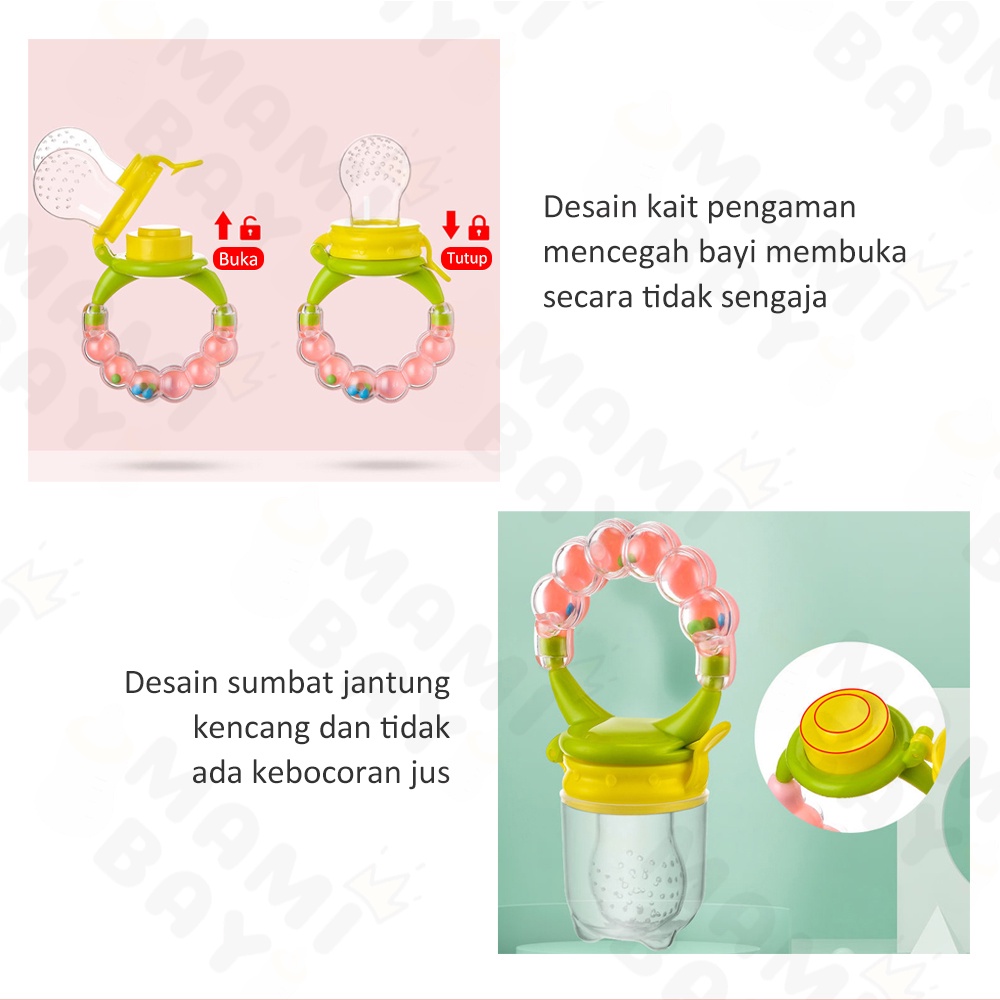 Mamibayi Baby Fruit Feeder Dot Empeng Bayi Buah Gigitan Bayi