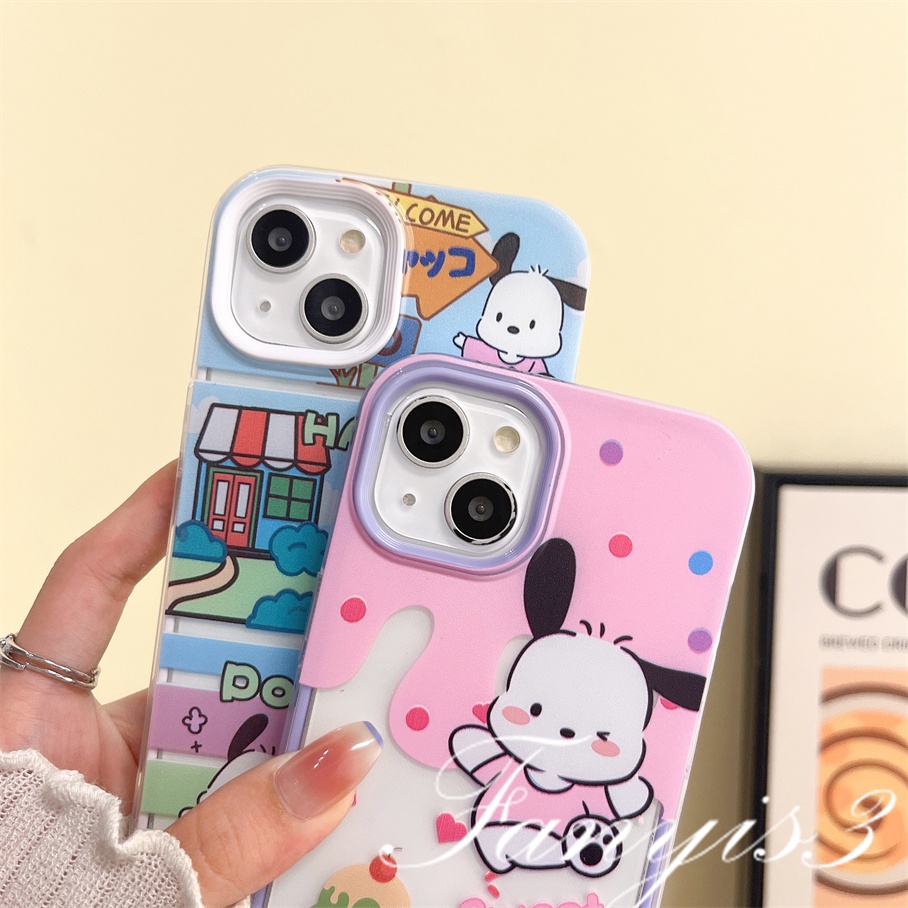 Redmi A1Plus 10C 10 10A 9 9A 9C 9T Note 11 Pro+ 11 11s 10s 10 9s 9 Pro Xiaomi Poco X3 X3NFC X3Pro 11 Lite Happy Pacha Dog 3in1 Phone Case Soft Cover Pelindung