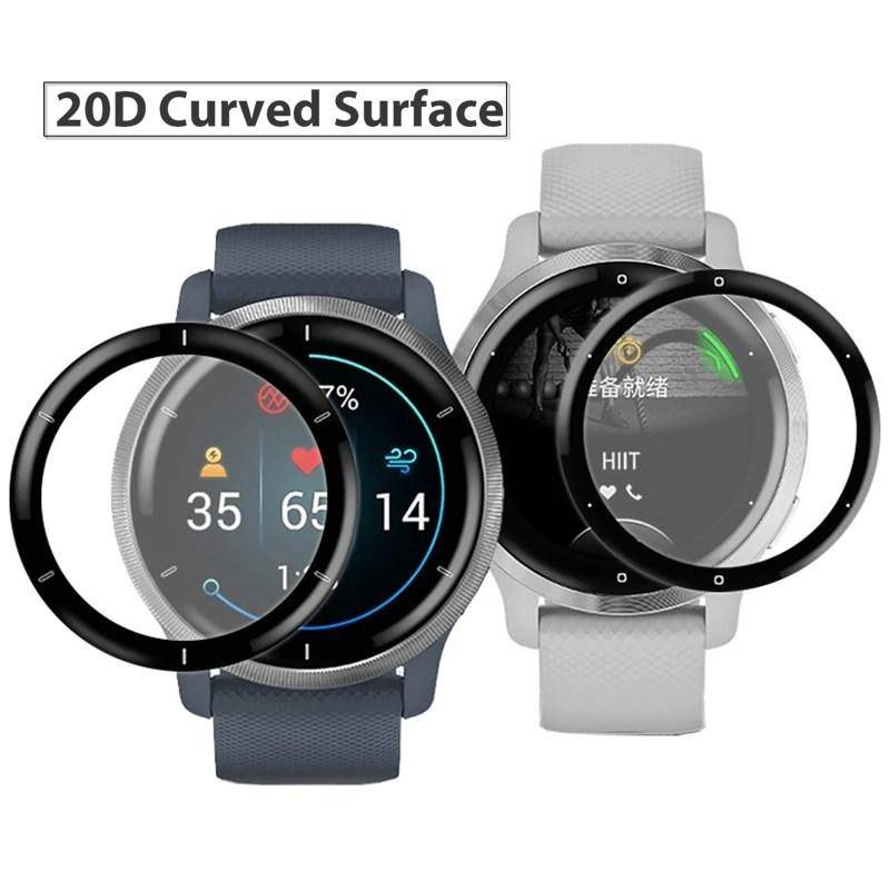 Untuk Garmin Venu Vivoactive Sq2 2s 3 4 4 S Musik 3D Curved Protective Film Watch Pelindung Layar Untuk Garmin Fenix 6 7 7s 7x Pro Bukan Kaca