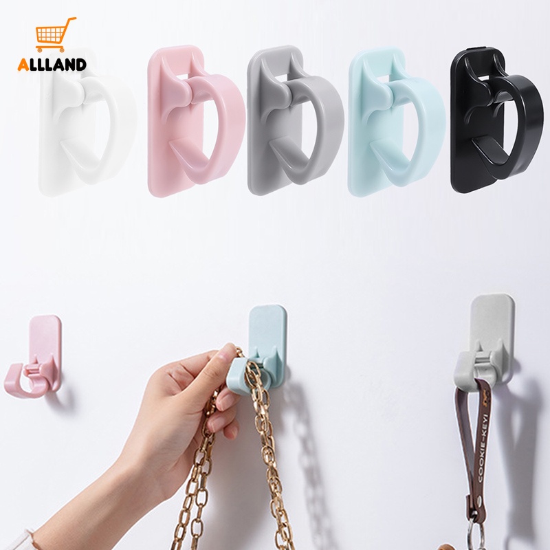 Creative Angle Adjustable ABS Wastapel Storage Hook/Rak Gantung Handuk Perekat Diri Dinding Portable/Rumah Serbaguna Handbag Umbrella Hooks