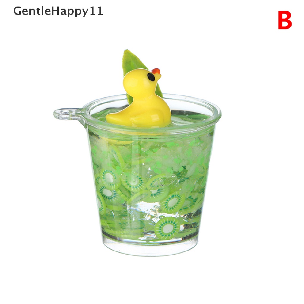 Gentlehappy 1Pc Mini Neon Little Yellow Duck Cup Cangkir Minuman Es Ember Cup Mikro Landscape Ornamen Rumah Boneka Miniatur Dekorasi id