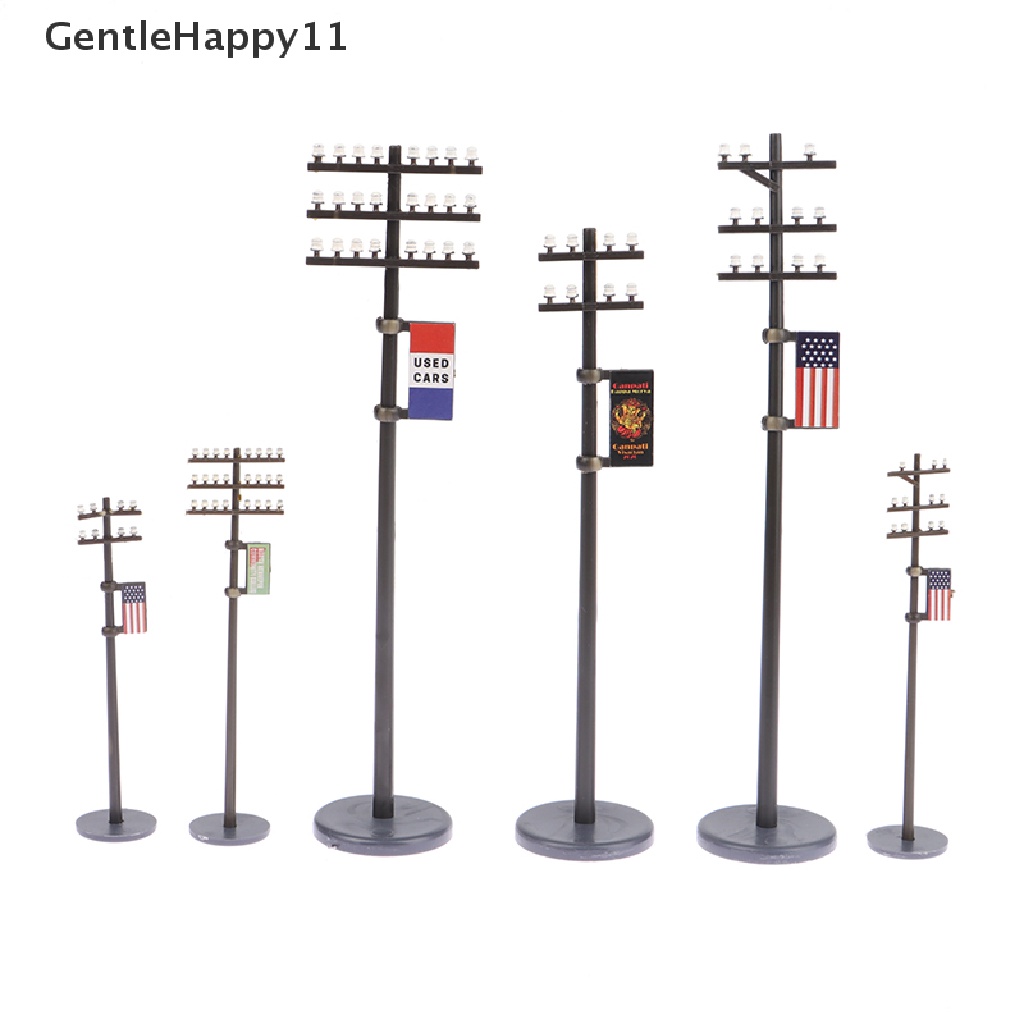 Gentlehappy 1: 42/1: 42/1: 100model Tiang Garis Listrik Untuk Kereta Microlandscape Aksesoris id