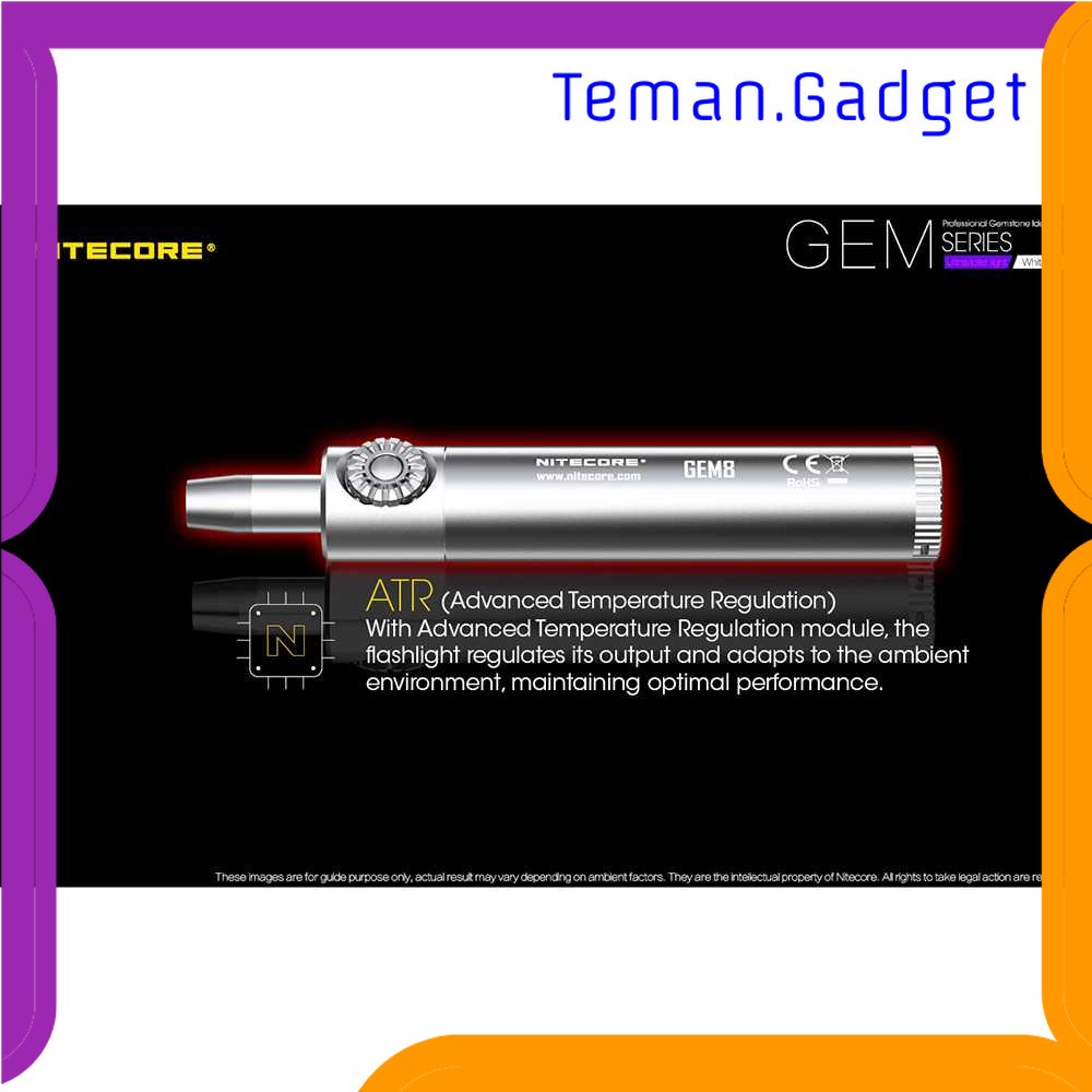 TG - LMP NITECORE Senter Indentifikasi Batu Mulia UV XP-L HI V3 IPX8 500 Lumens - GEM8