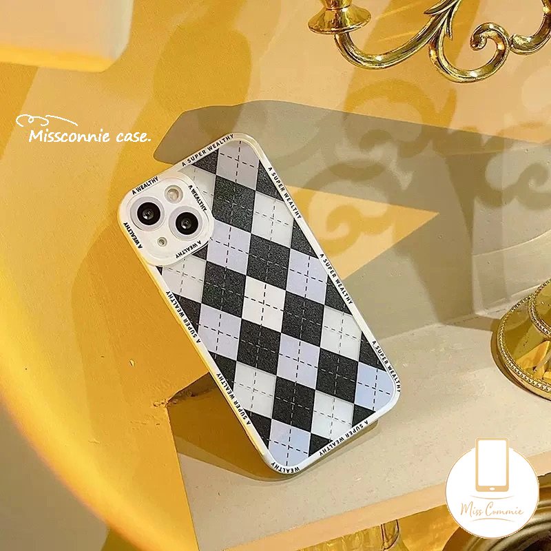 Case Motif Grid Infinix Hot10 11 11s 10 9 12 Play 12pro Hot 12i 8 20 20s 11s 10s Nfc 10 Lite Smart4 6 5plus Note 10 11 12 Pro 12 2023 Transparan Diamond Soft Tpu Cover