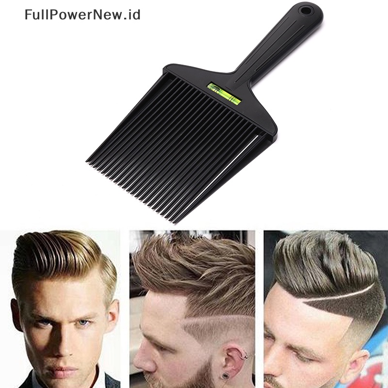 Power Profesional Hair Trimming Flat Comb Pria Hairdressing Clipper Flattoper Comb ID