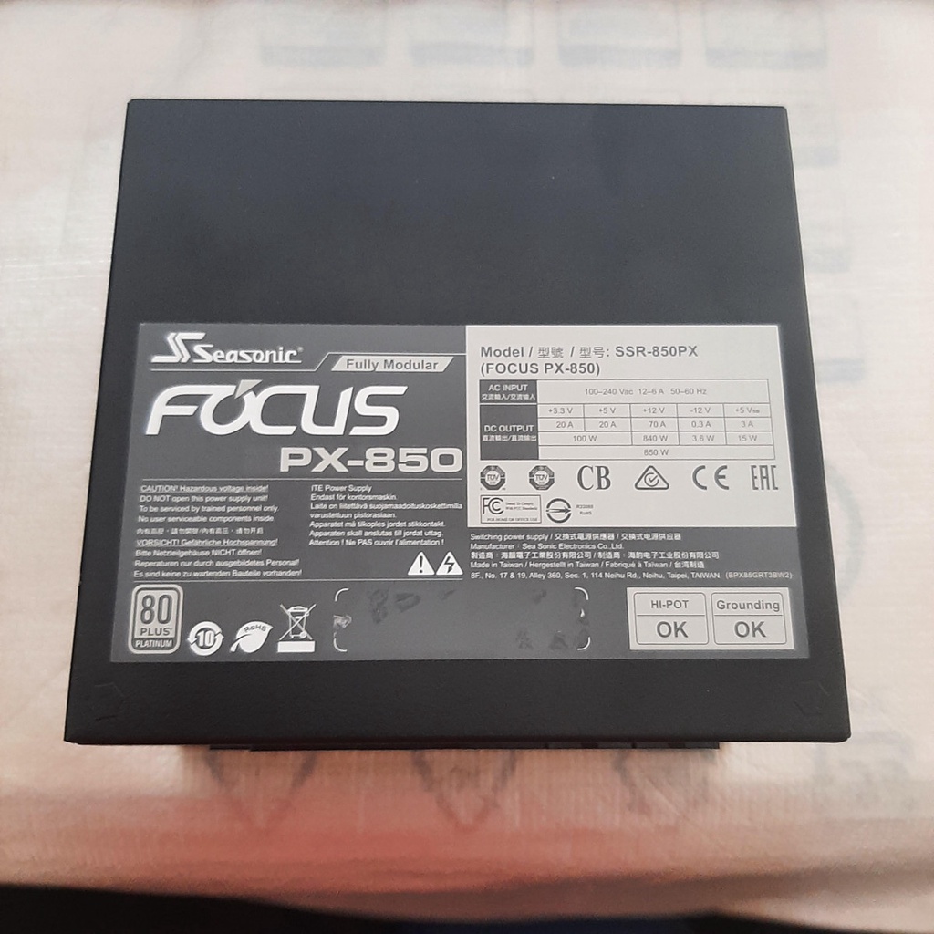 Power Supply Rusak Seasonic SSR-850PX Focus PX 850W Platinum