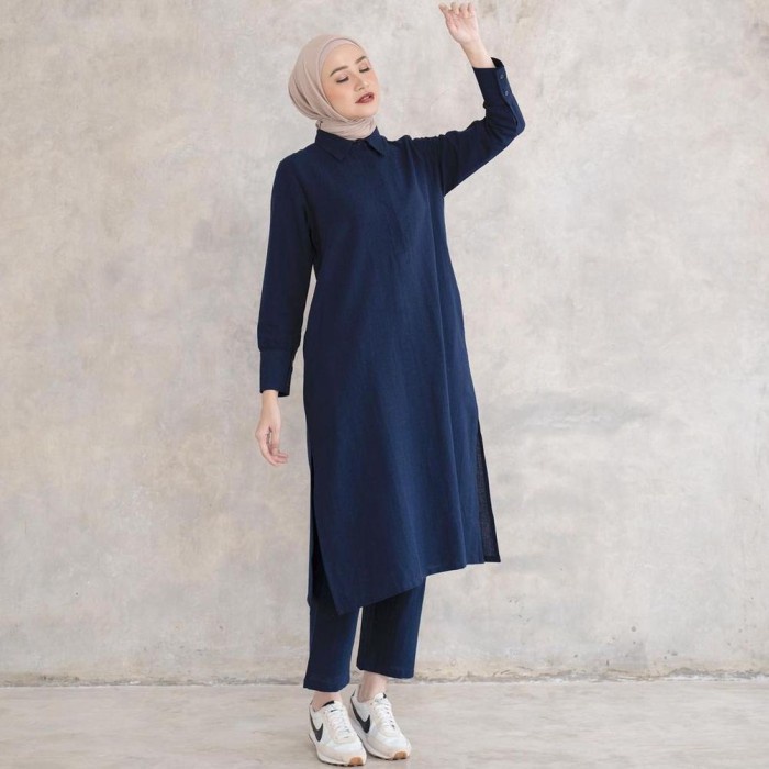 ONE SET JUMBO-ONE SET POLOS JUMBO-ONE SET RAYON BUSUI-DAILY SET - Mocca, M