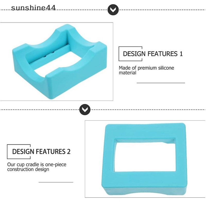 Sunshine Silicone Cup Cradle Untuk Tumbler Dengan Slot Built in, Tempat Tumbler Untuk Kerajinan ID