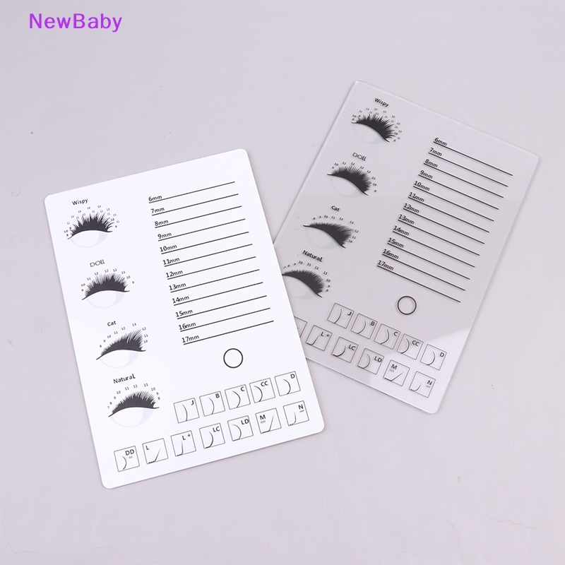 Newbaby 1PC Acrylic Eyelash Holder Pallet Eyelash Extension Lem Palet Tempat Bulu Mata ID