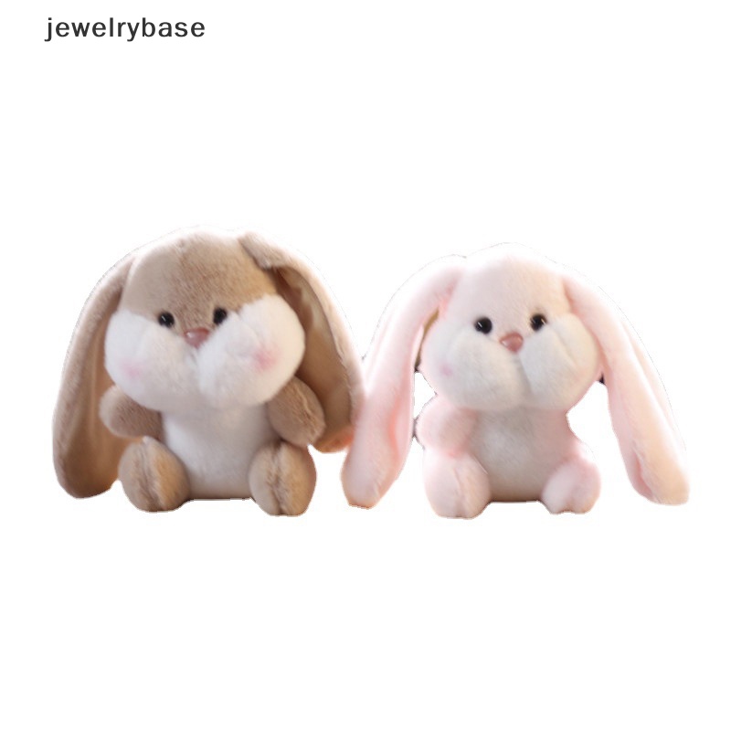 [jewelrybase] 1pc 12cm Kelinci Lucu Dengan Telinga Panjang Boneka Mewah Mainan Hadiah Boneka Gantungan Kunci Butik