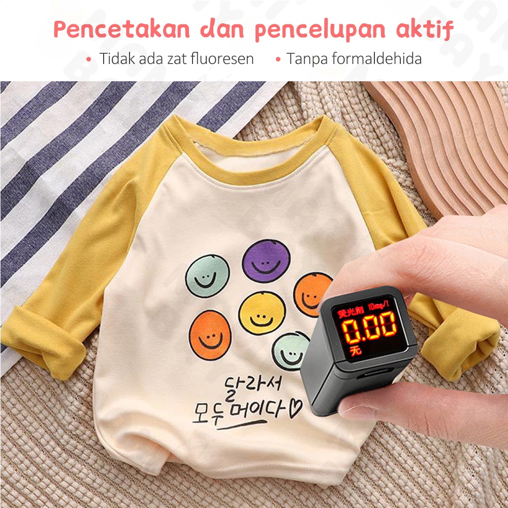 Mamibayi  baju kaos unisex baju anak bayi motif lucu atasan bayi import korea  2-5 tahun