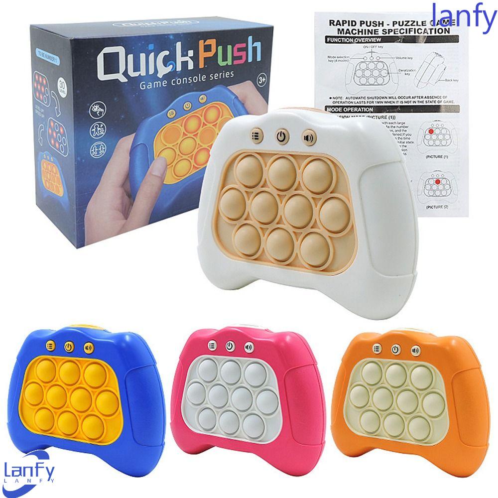 Lanfy Mainan Konsol Game Dorong Cepat Untuk Anak-Anak Dewasa Quick Push Game Beating Moles Speed Push it Fidget Toys Quick Push Pop Push Bubble