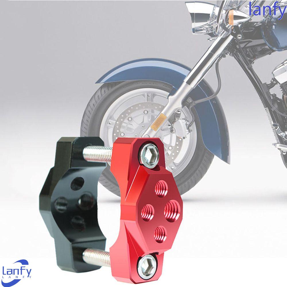 Lanfy Penjepit Stang Motor Lampu Dekorasi Aluminium alloy Tetap bracket Stang Holder Stang Penjepit Bumper Clamp Motor Stent