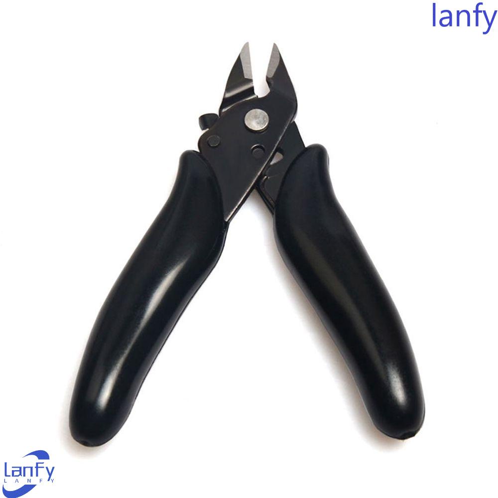 Lanfy Tang Mini Universal Untuk Wire Stripping Tang Siram Tajam Side Snips Diagonal with Lock Nipper Hand Tools Pemotong Kawat