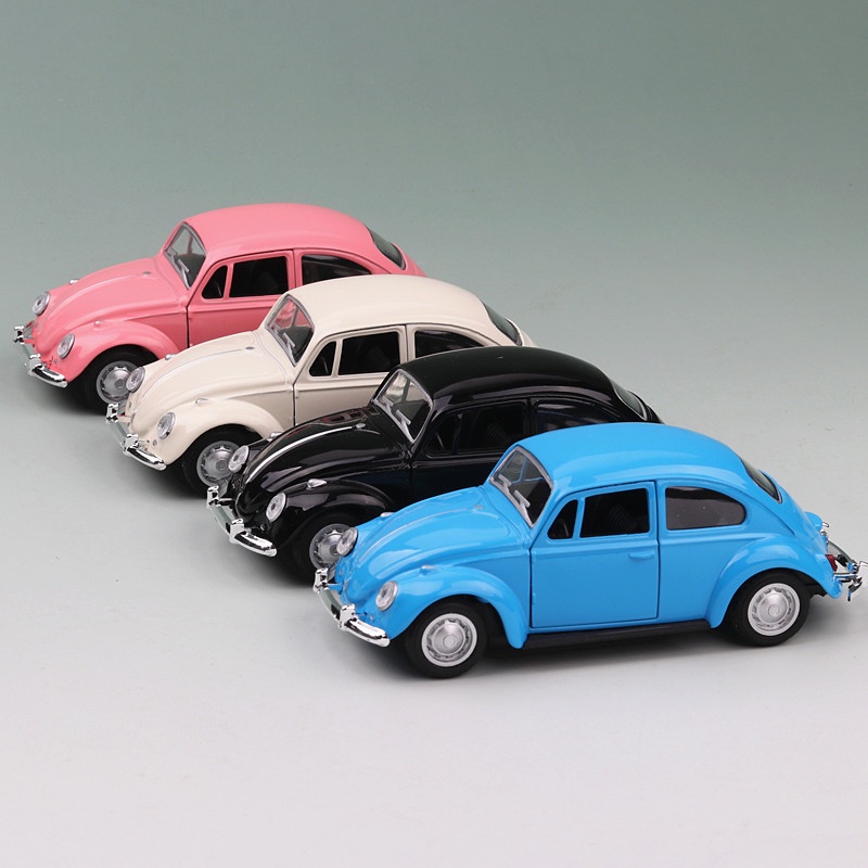 Car Collection Toy Retro Model For Volkswagen Classic Beetle Superior 1967 Diecast Model Car Door Open Pull Back Kid Toy Gift