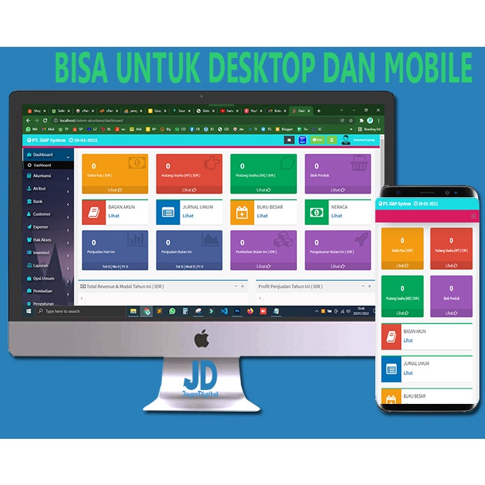 Aplikasi Sistem Akuntansi dan Penjualan Berbasis Web - Codeigniter