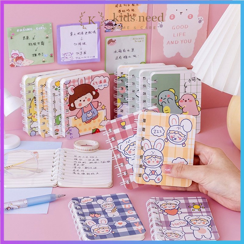 

Notebook Ring Motif/Buku Catatan Memo Ring/Buku Tulis Ring