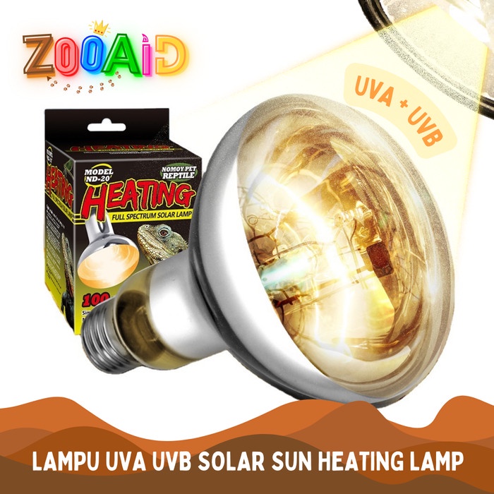 SOLAR LAMP LAMPU UVA UVB MATAHARI PENGHANGAT REPTIL REPTILE KURA TORTO