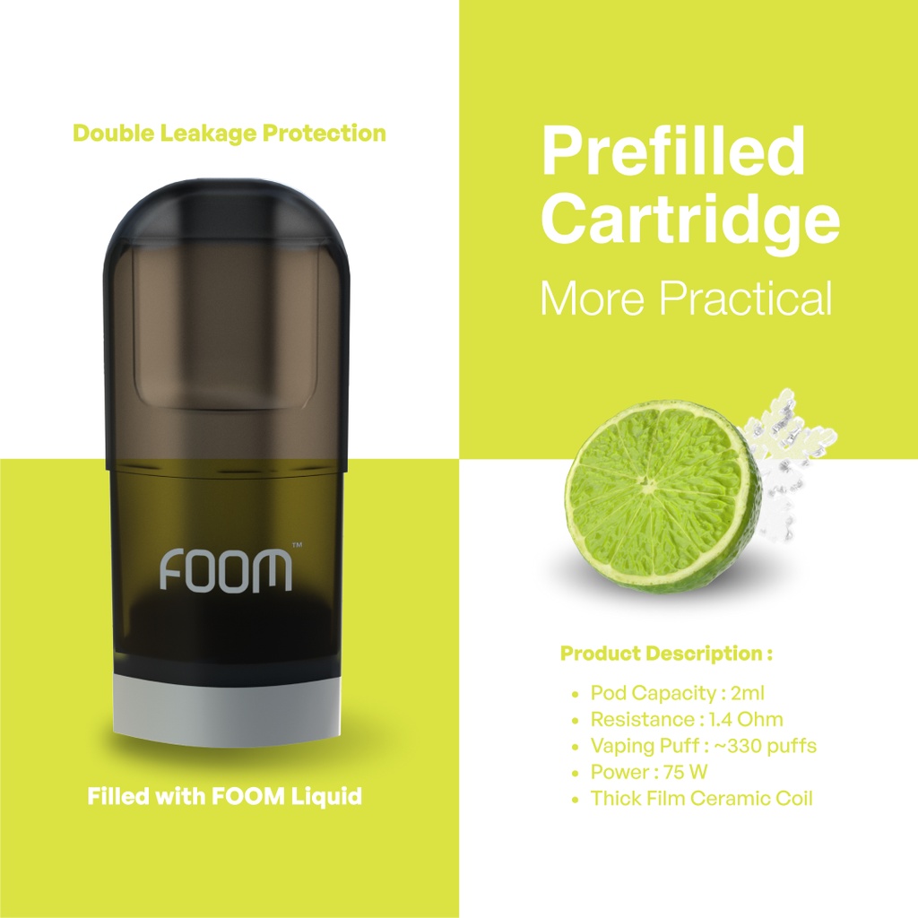 PREFILLED CARTRIDGE FOOM X - Lime Capsule