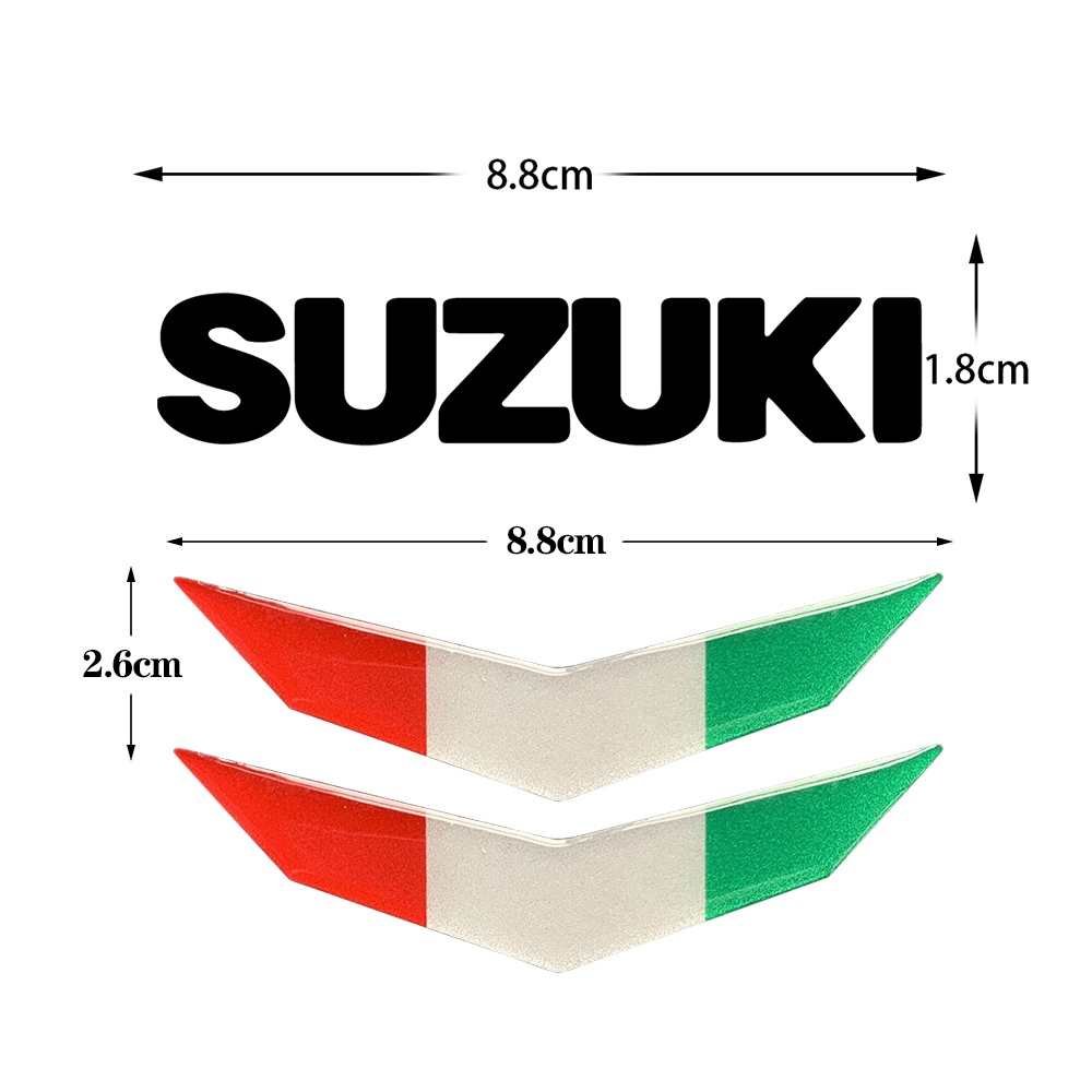 Suzuki Stiker Motor Metal Labeling Sidebar Decal Tail Box Wings Dekorasi Untuk Suzuki GSX GSR SV650A Skydive LX125