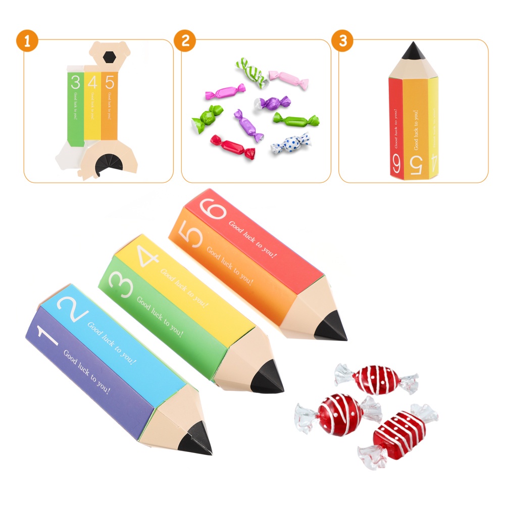 

3 Pcs Box Penyimpan Untuk Hadiah Bentuk Pensil