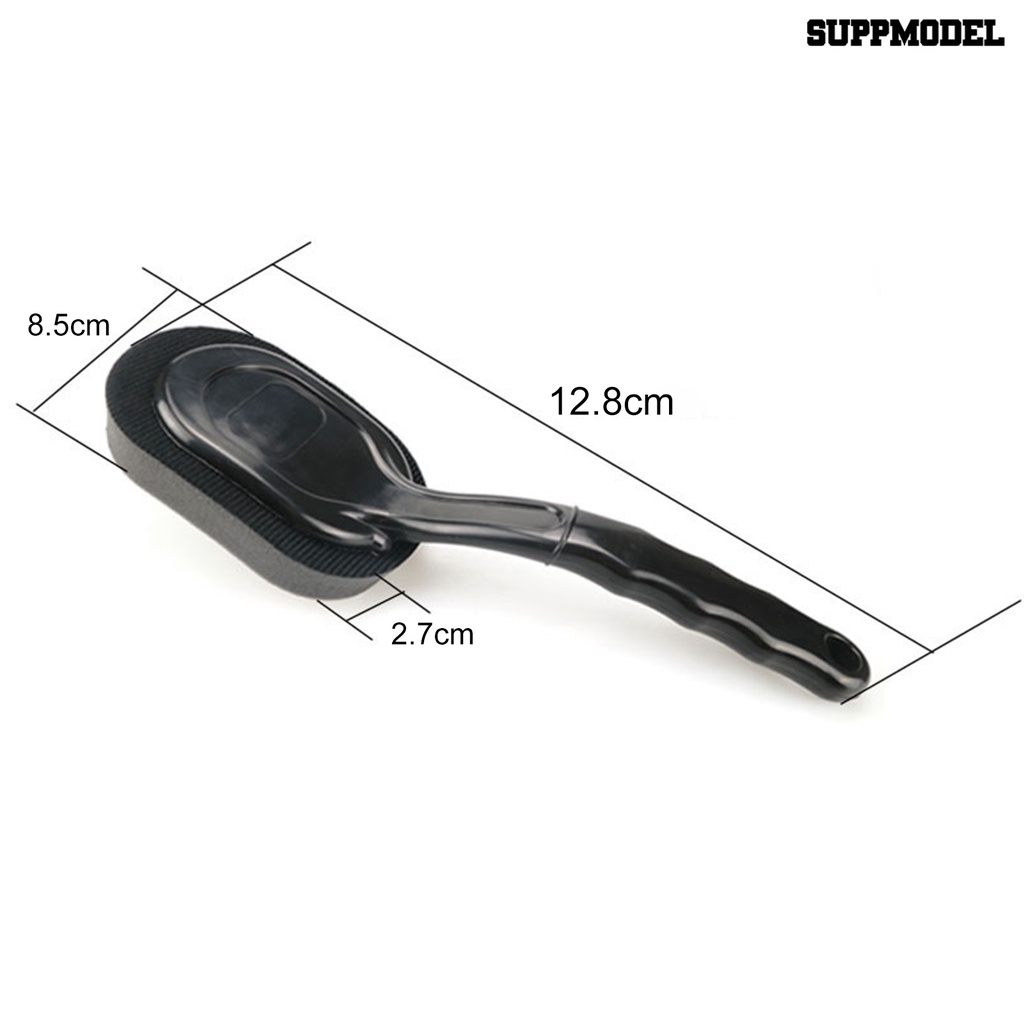 [SM Otomatis] Aplikator Pembersih Ban Desain Arc Spons Tahan Aus Sikat Pembersih Ban Mobil Dengan Gagang Panjang Untuk Ban Mobil