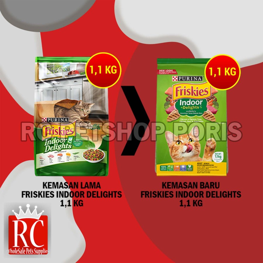 Makanan Kucing / Cat Food Friskies Indoor Delights 1.1 Kg