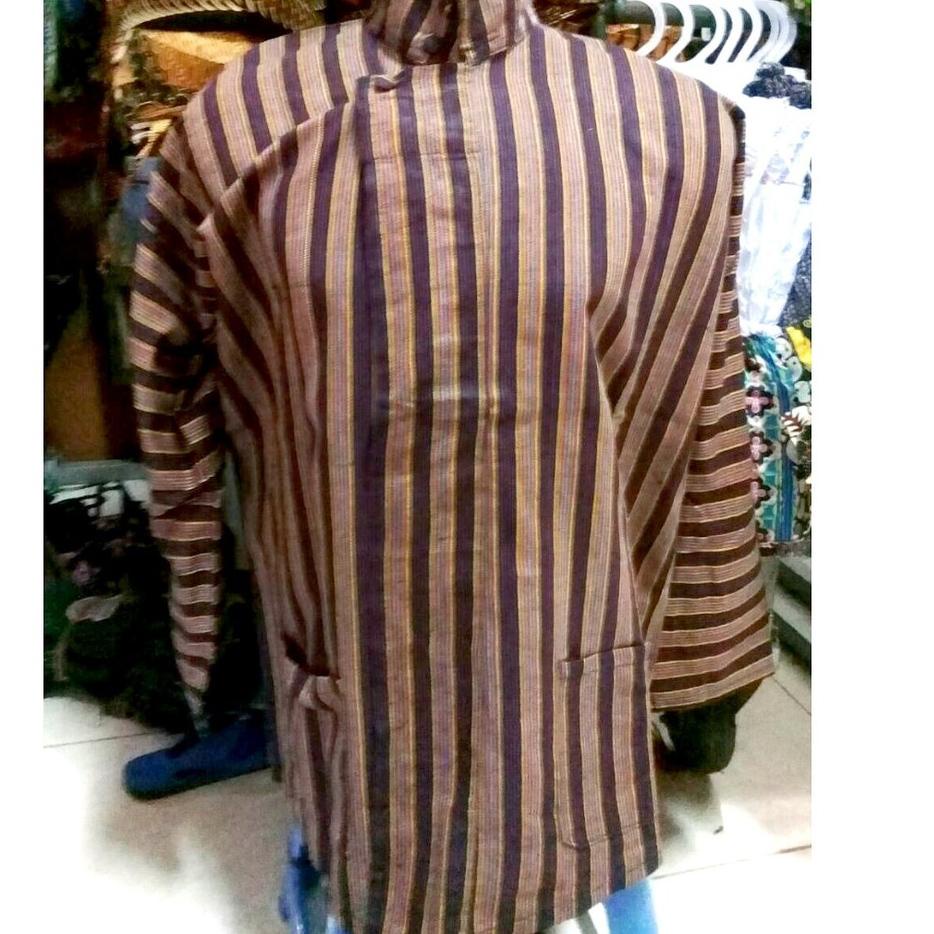Lurik NEW  8.8 [ Luriklarik ] Surjan Lurik Dewasa Baju Adat Jawa Solo Jogja Tenun Klaten Sorjan Lore