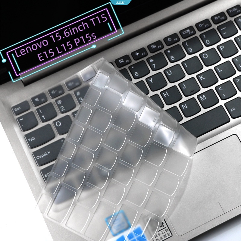 Cover Keyboard Komputer Untuk Model Lenovo 15.6inch Thinkpad T15 E15 L15 P15s Warna Solid Silikon Tahan Air Pelindung Kulit Keyboard Laptop Penutup Debu [ZK]