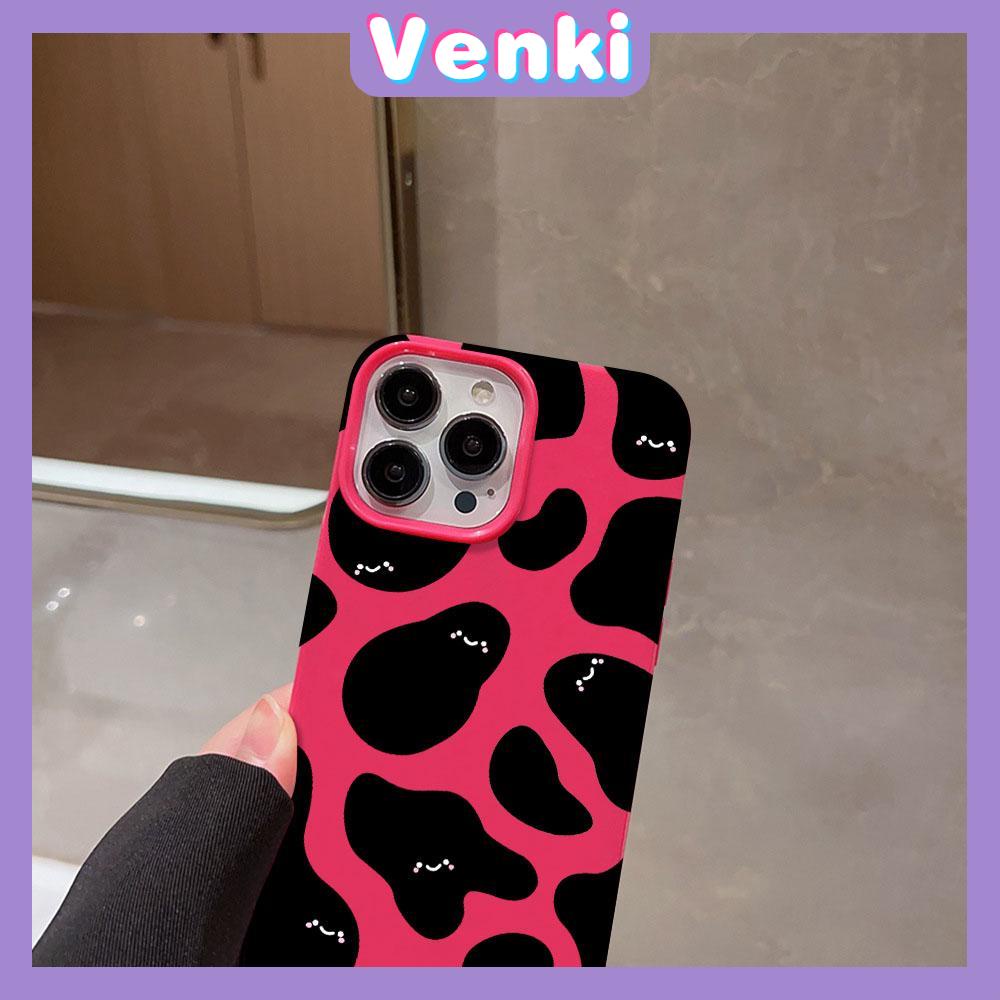 VENKI - For iPhone 11 iPhone Case Red Glossy TPU Soft Case Shockproof Protection Camera Cartoon Smiley face Compatible with iPhone 14 13 Pro max 12 Pro Max xr xs max 7Plus 8Plus