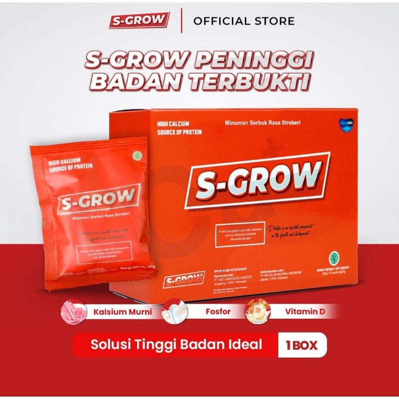 S-GROW Suplemen Peninggi Badan Terbaik dan Terbukti Jaminan Asli [DISKON]