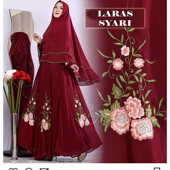 Gamis Wanita Syari Remaja Cantik Baju Kondangan kekinian Viral 2022 Style Outfit Murah Tapi Mewah El