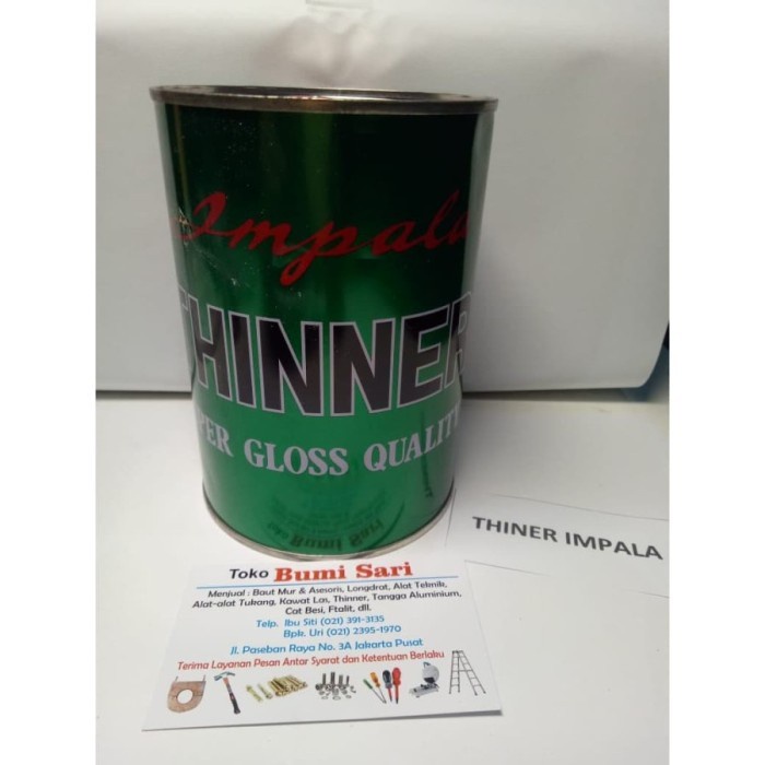 THINER IMPALA 1 LITER/THINNER IMPALA KALENG/PENGENCER CAT/THINER MURAH