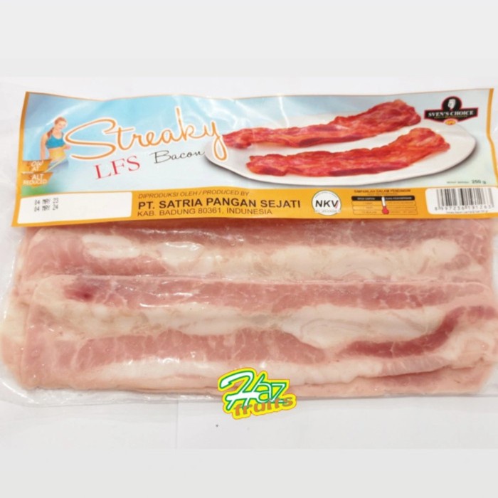 

Bacon Babi Sven's Choice Low Fat Salt LFS Streaky Bacon 250g