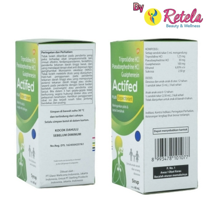 ACTIFED EXPECTORANT 60ML HIJAU