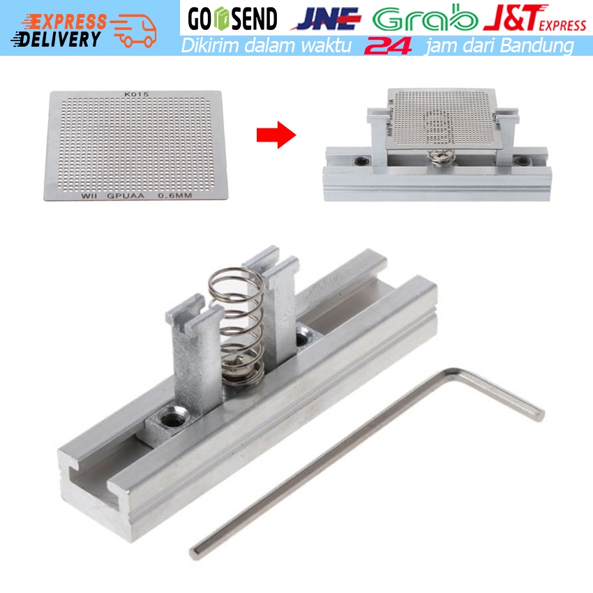 Cetakan Stensil Bga Reballing Universal Untuk Ddr1 Ddr2 Ddr3