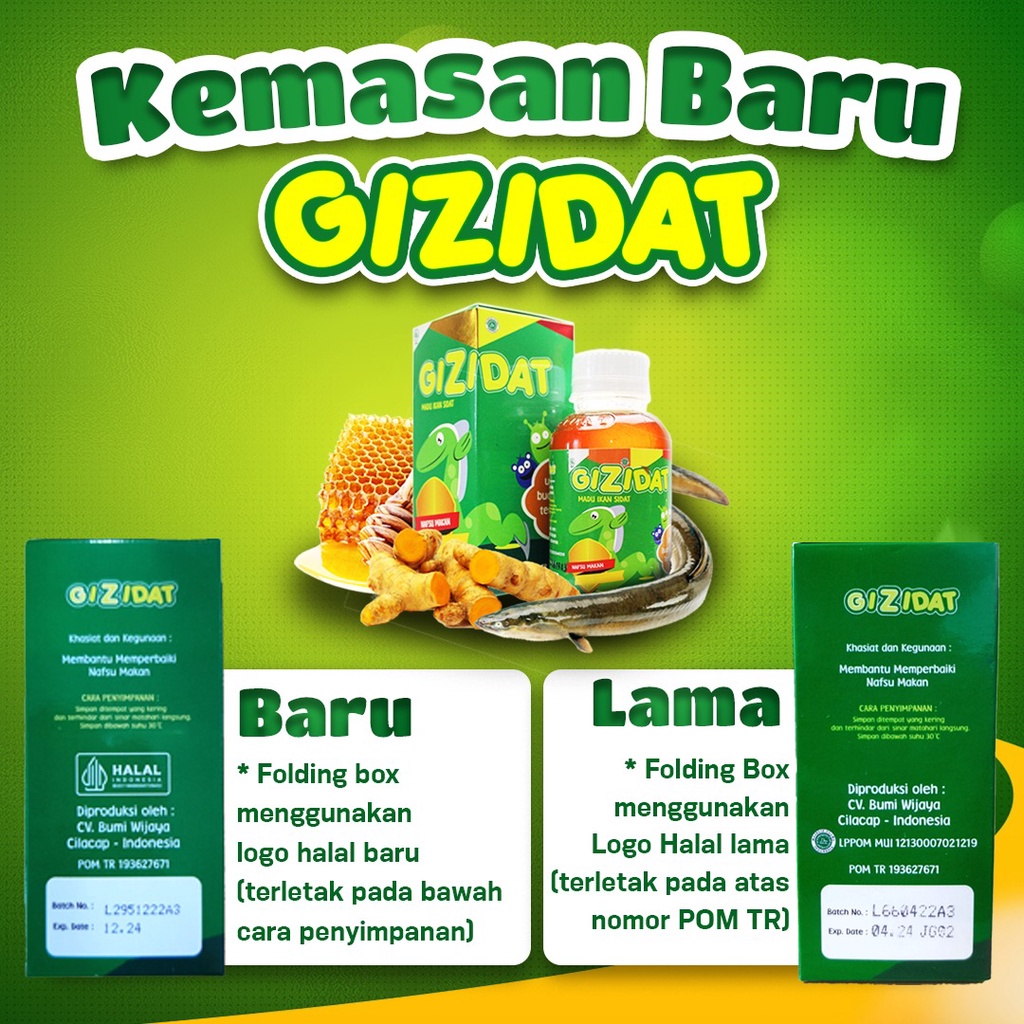 Suplemen Anak GIZIDAT - Madu Hutan Istimewa Asli Original untuk Tingkatkan Nafsu Makan Daya Tahan Tubuh dan Berat Badan Anak atau Bayi