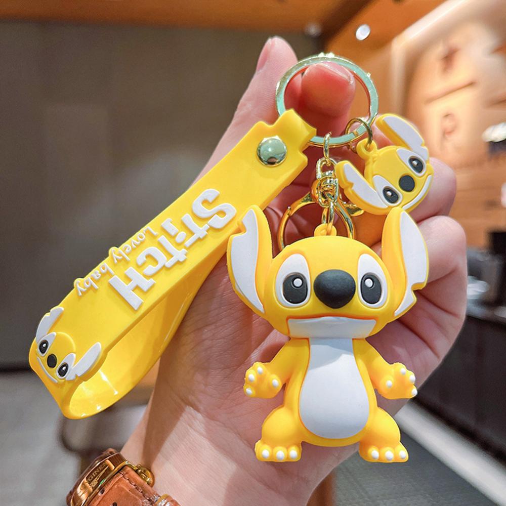 Timekey Gantungan Kunci Patung Anime PVC Kartun Keren Wanita Pria Anime Keyrings Untuk Pesta Ulang Tahun Anak C6Y7