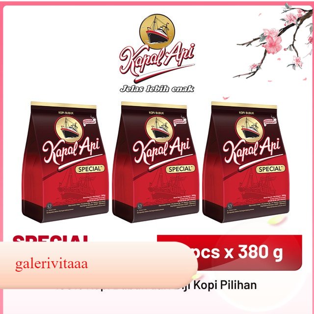 

Kapal Api Special Merah Isi 3 X 350 Gram
