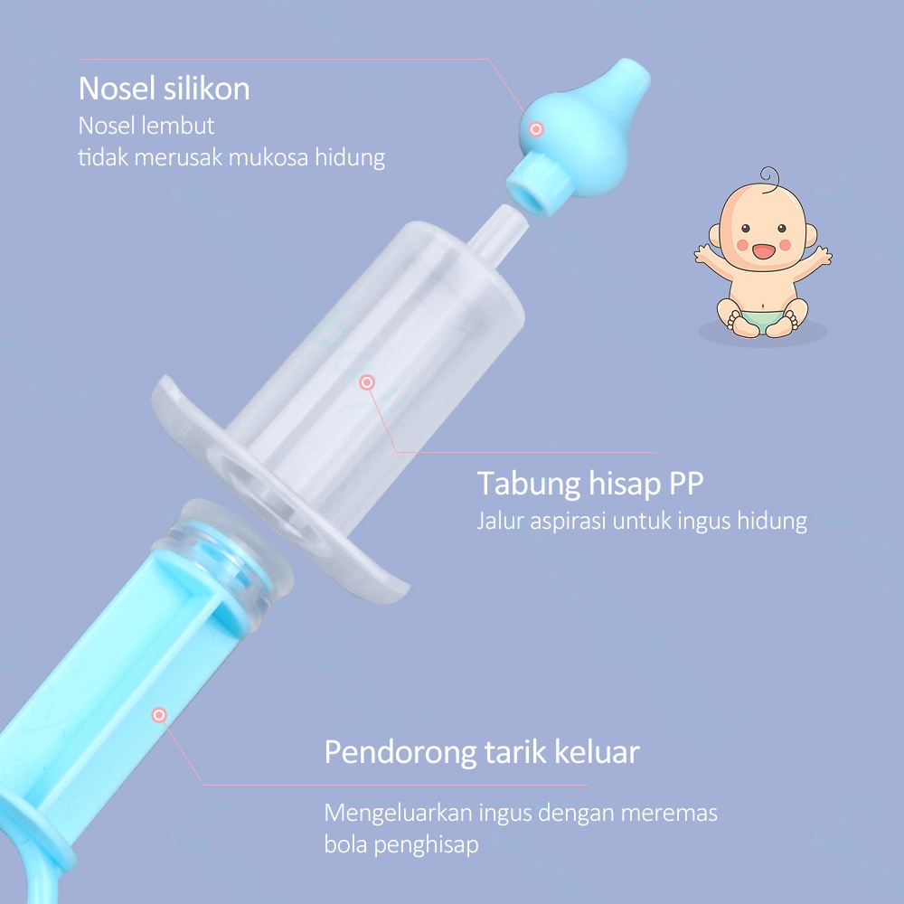 Sweetybayi Nasal aspirator baby Alat penyedot ingus bayi Nose cleaner baby Sedot pembersih hidung bayi