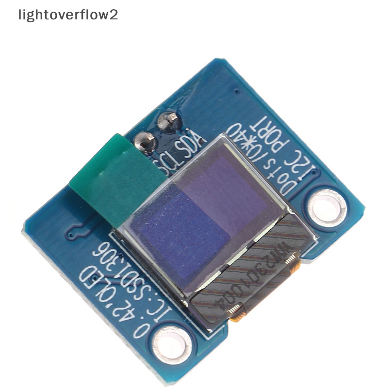 [lightoverflow2] 0.42 &quot;0.42 Inch Putih OLED Display LCD Modul 72X40 Layar Serial Warna Putih I2C IIC/SPI Interface SSD1306 72 * 40 [ID]