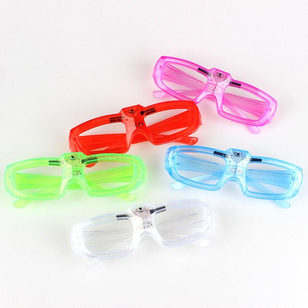 Agustinina Kacamata Bercahaya Lampu LED Mainan Anak Glow in The Dark Pesta Konser Props Party Sunglasses LED Glasses Rana Shades Glasses