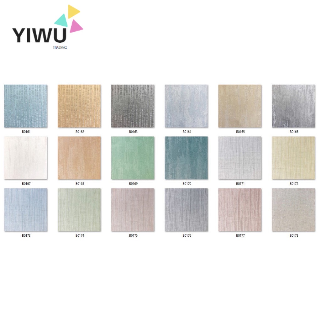 Wallpaper Premium Rona B Polos kode B0154 -B0193  motif timbul bertekstur per roll
