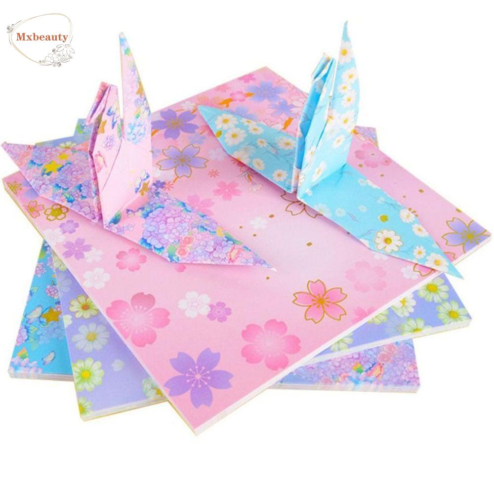 Mxbeauty Origami paper Pink Kerajinan Tangan Scrapbook Cherry Blossom Kertas-cut Latihan Kreativitas Craft paper