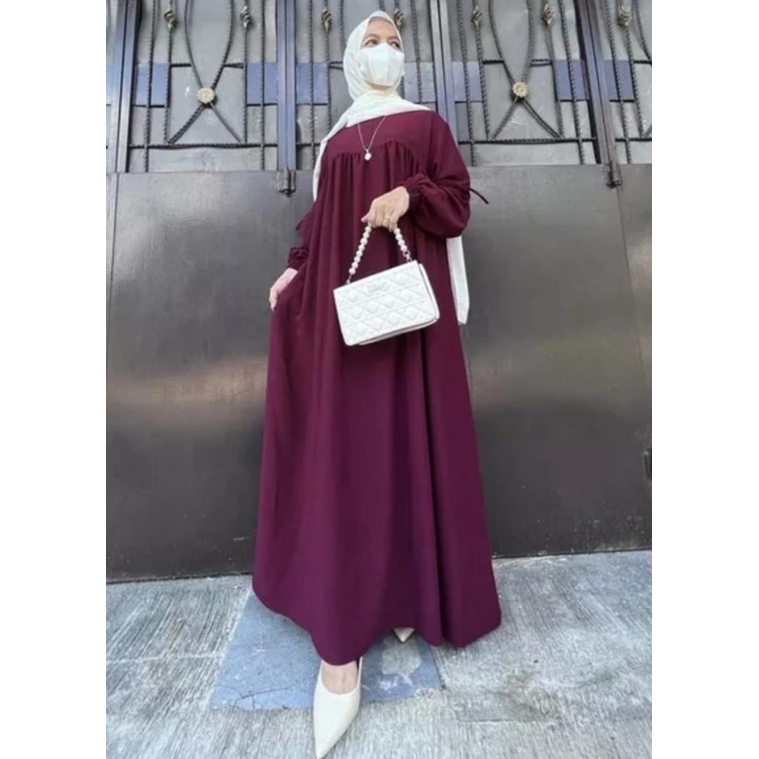 CRINKLE AIRFLOW LUNA DRESS TERBARU