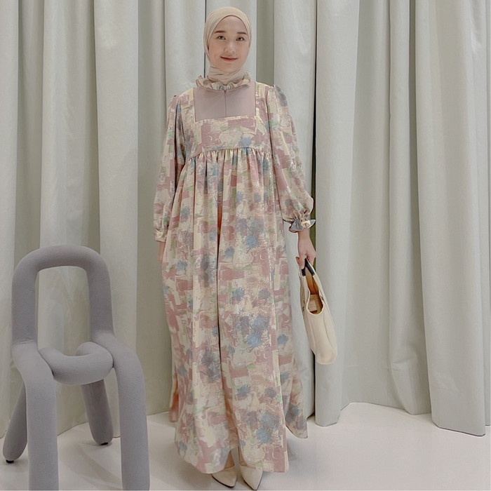 Eclemix Dress Rula - Floral BW, L