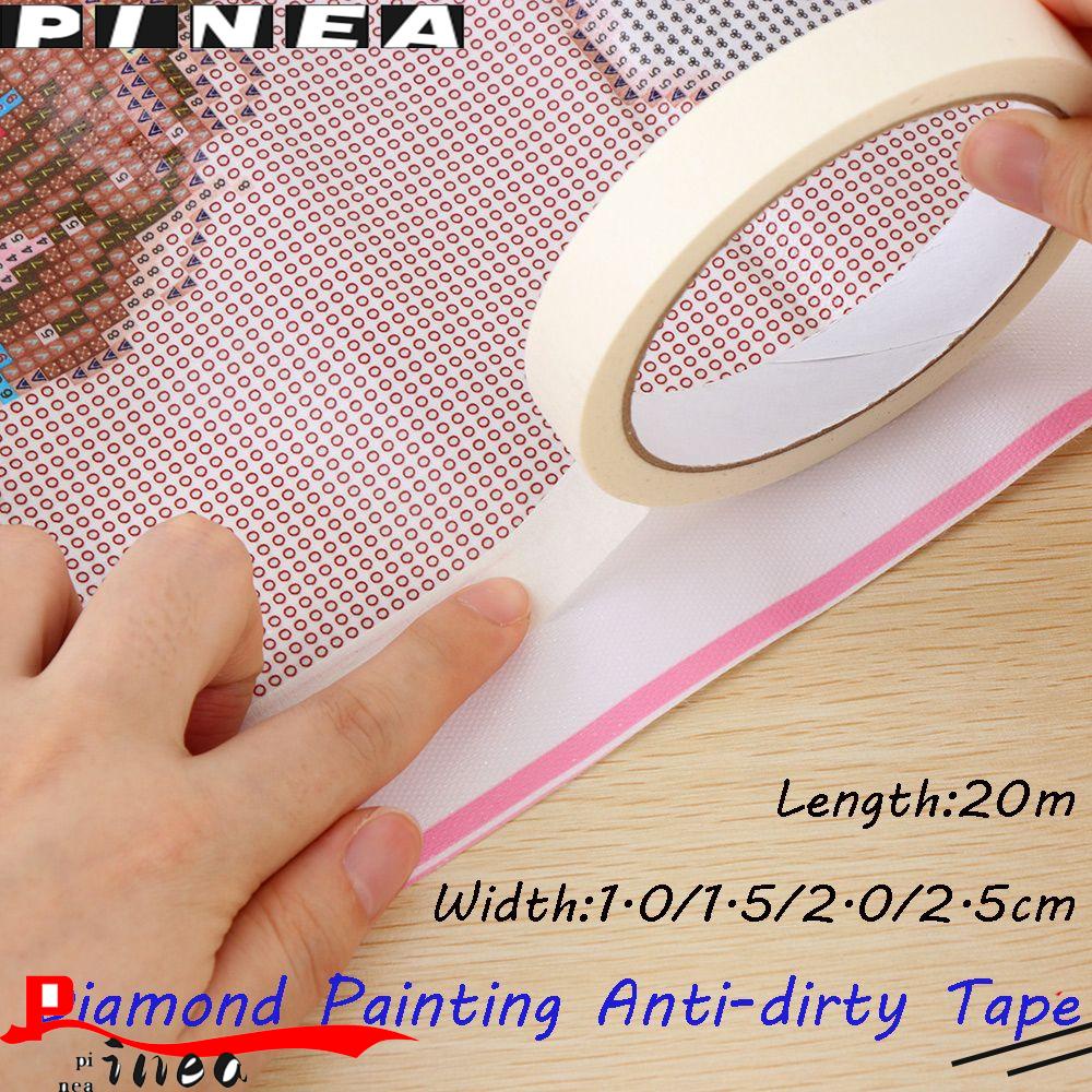 Nanas 20m Anti Kotor tape Putih Stiker Cross Stitch DIY Masking tape