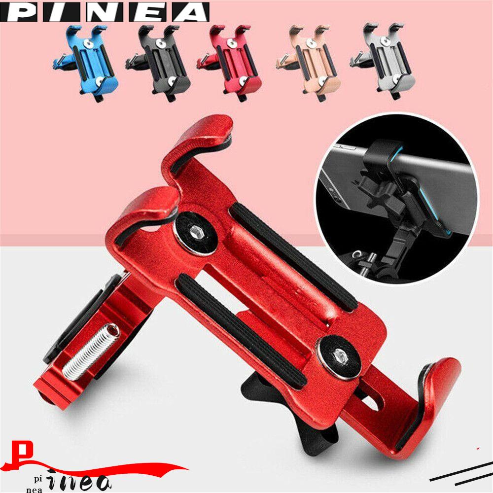 Nanas Aluminium Phone Mount Tahan Lama Non-slip Stang Stand Bracket Penyangga Hp