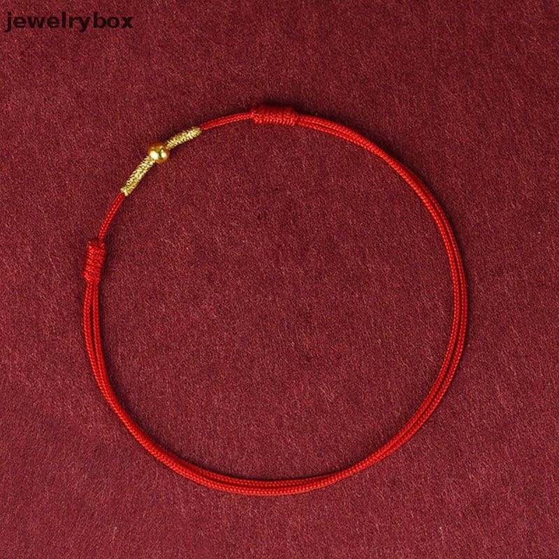 [jewelrybox] Fashion Handmade Gelang Tali Merah Beruntung Bangle Wanita Pria Pecinta Sahabat Beruntung Gelang Kaki Ukuran Adjust Butik
